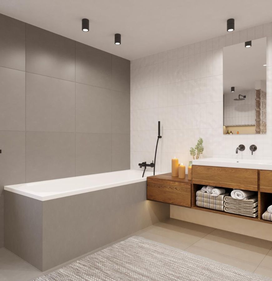 De Transformatie van een WC met Notelaar en Indirecte Verlichting