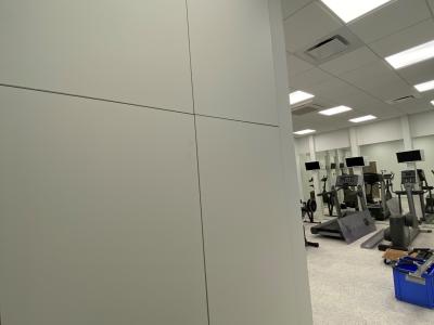 Inbouwkast in fitnessruimte