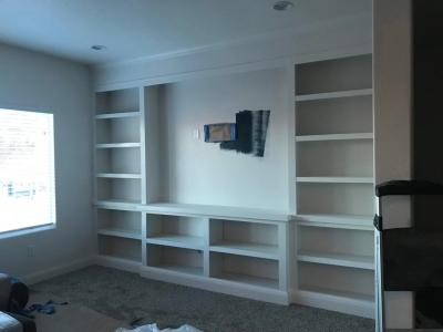 Tv-wand en -kast in mancave